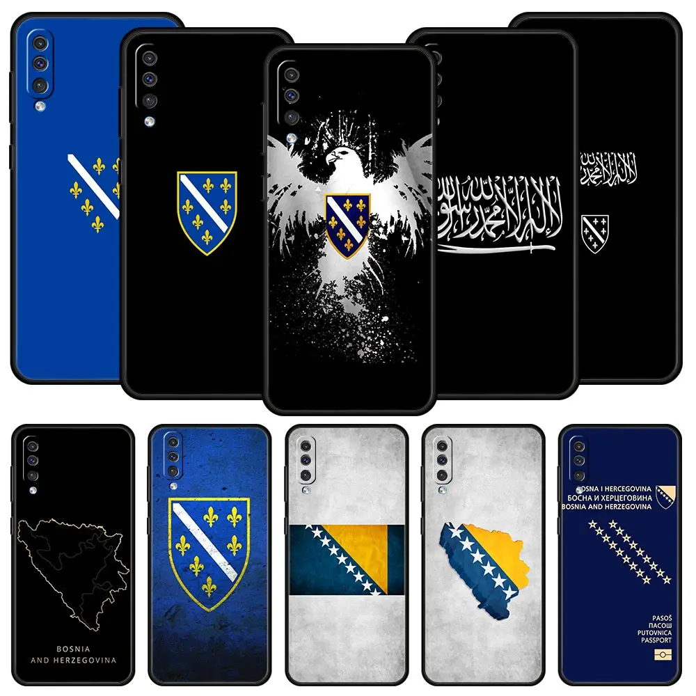 Phone Case For Samsung A24 A12 A14 A32 A50 A70 A20E A20S A10S A22 A40 A34 A54 A42 A52 A02S A04s Bosnia and Herzegovina Passport