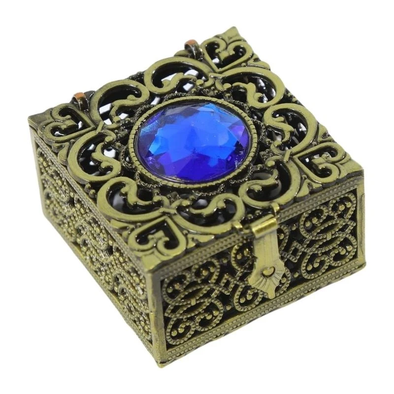 

E21F Vintage Jewelry Box Accessy Container для ожерелья и хранения серьги