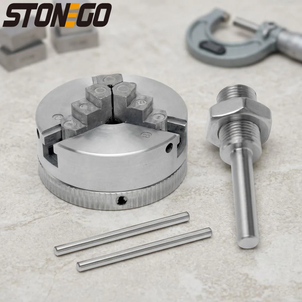 

Heavy Duty Self Centering Electric Lathe Drill Chuck 3 4 Jaws M12x1mm Linkage High Precision Machining Tool