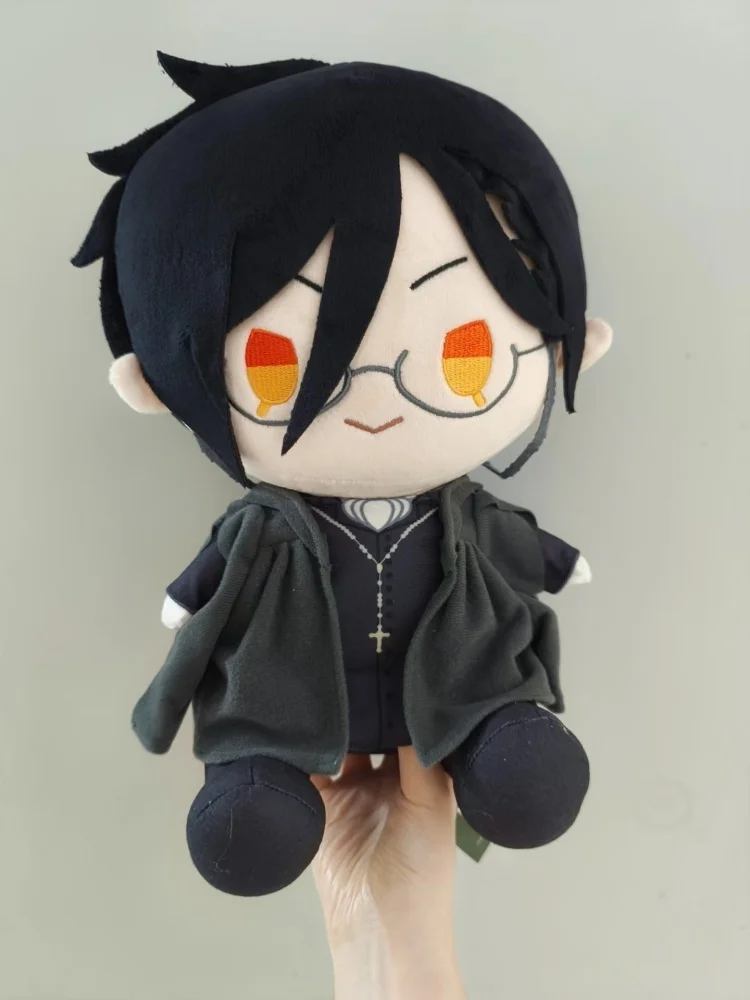 Aniplex Black Butler Boarding School Arc Chibi Plush Ciel & Sebastian Sitting Figure Anime Gift - view 2