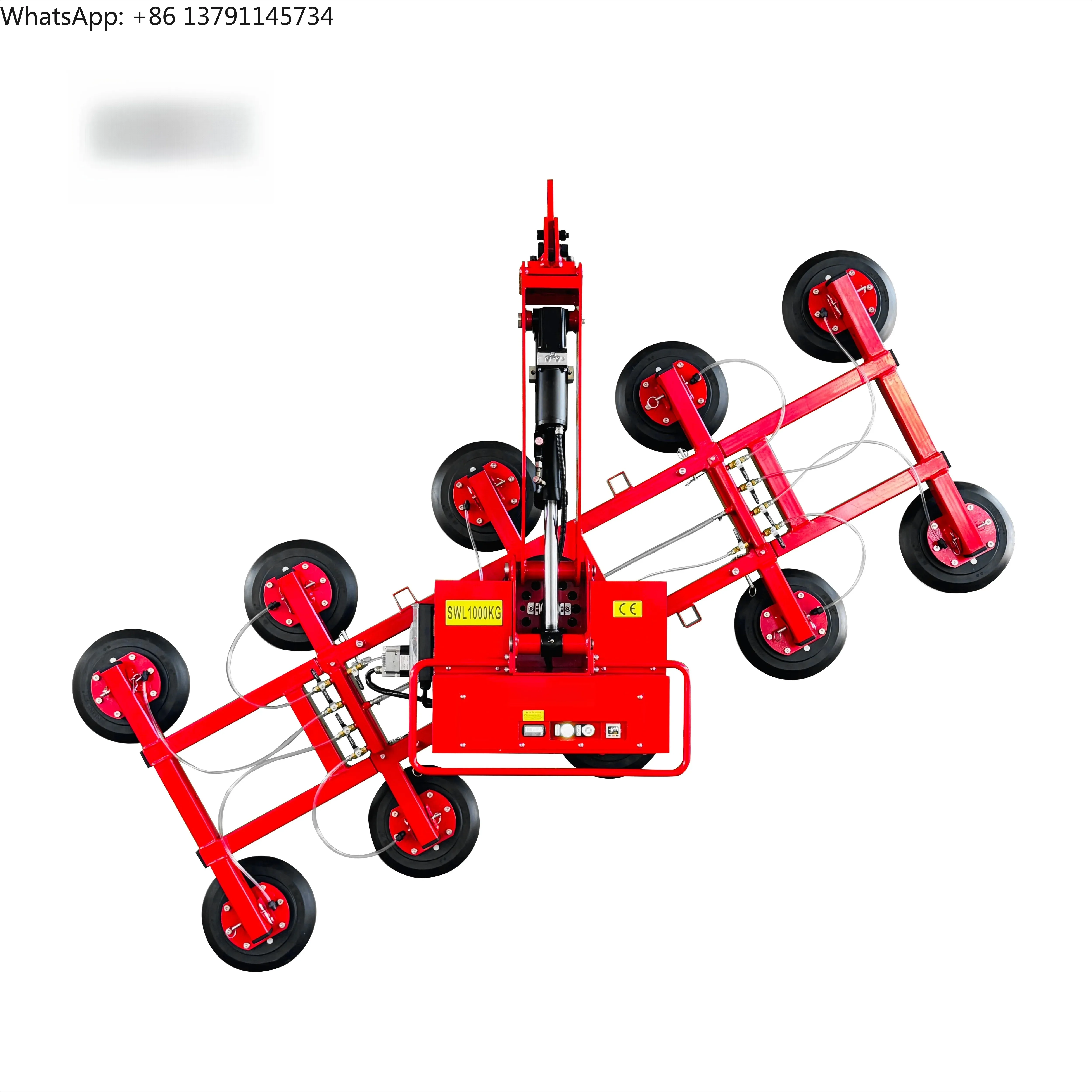 Remote Control Electric Glass Vacuum Lifter Glazing Robot for Glass or Sheet Metal Handling and Installation 1000kg CE