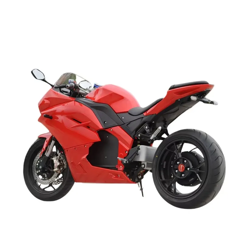 RRChina Factory High Power Fast Sport Electric Motorcycle Single Side Swing Arm 72V 3000W Electric Motorcycle Racing