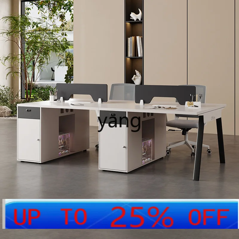 LMM Simple Modern 2 Double 4 Four 6 Six Staff Office Furniture Workstation Office