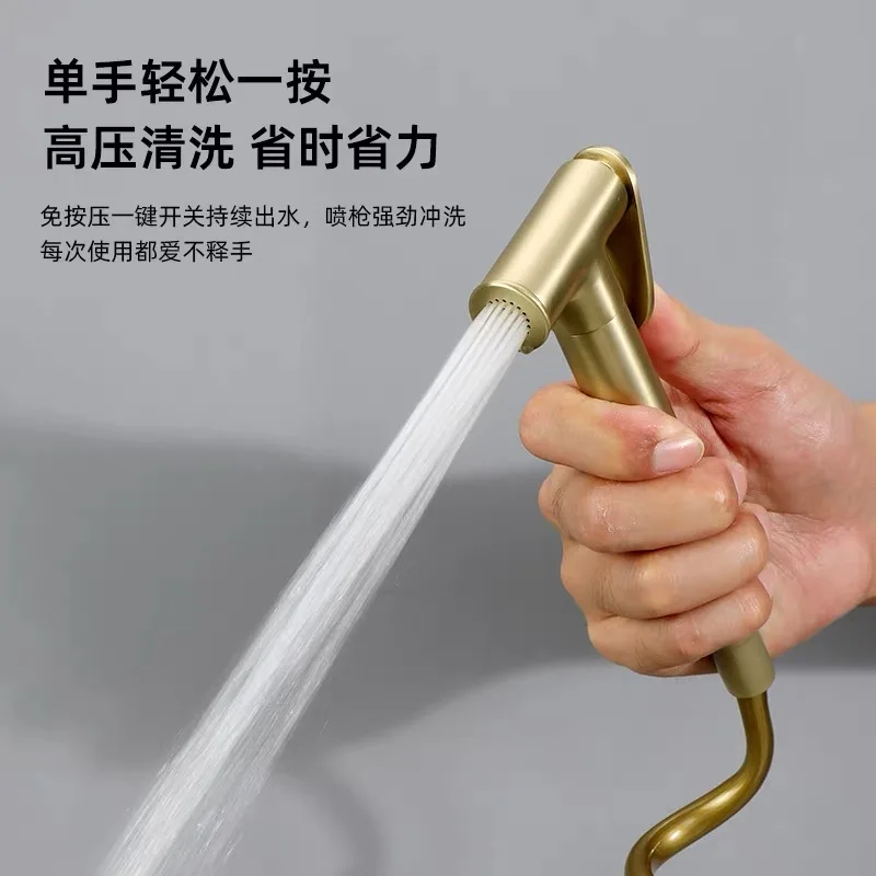 النحاس يده بيديه للحمام البخاخ اكسسوارات الحمام الأسود بيديت صنبور للحمام البخاخ دش رئيس التنظيف الذاتي الأبيض