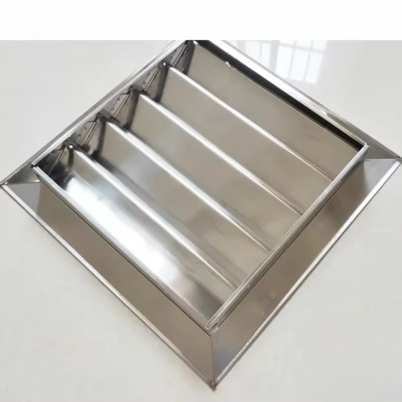 6/8/10/12inch 201 Stainless Steel Square Vent Grille Exterior Wall Exhaust Vent Exhaust Ventilation Window Ventilation Cover image 5