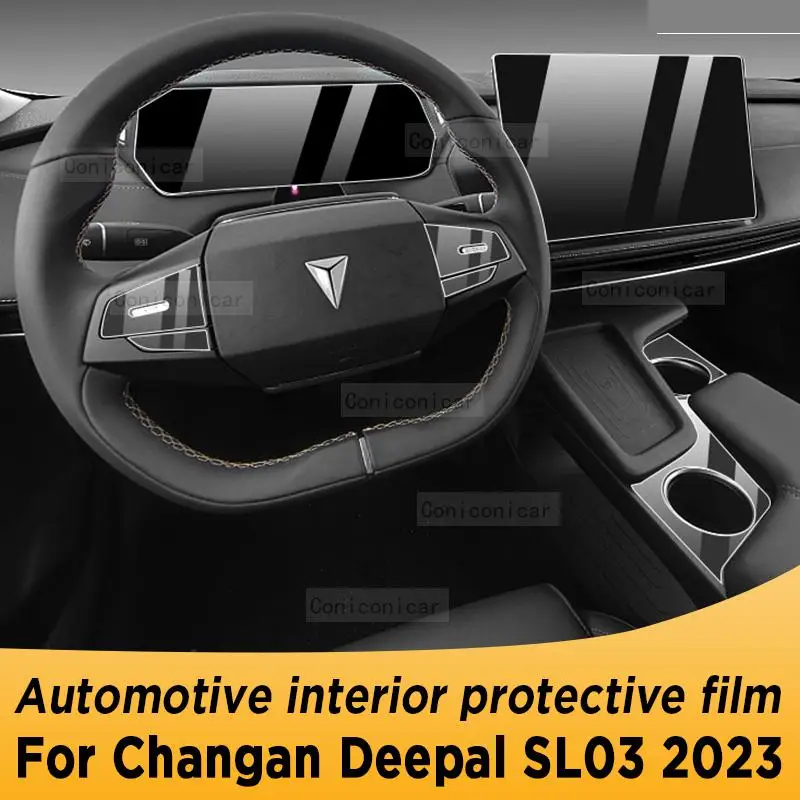 

For Changan Deepal SL03 2023 Gearbox Panel Navigation Screen Automotive Interior Protective Film Anti-Scratch Accessories