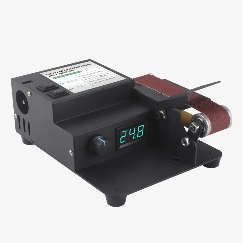 

Миниатюрная ленточная шлифовальная машина для дома, мини-электрическая полировальная машина для DIY, точилка для ножей, настольная шлифовальная машина, шлифовальная машина для наждачной бумаги