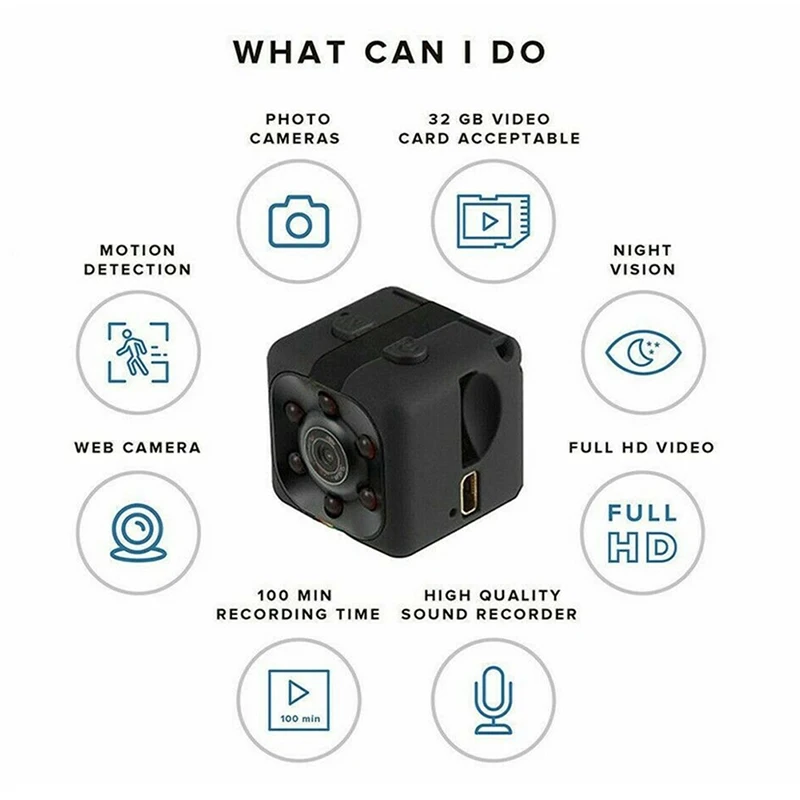 Мини-камера SQ11 HD 1080P с датчиком обнаружения движения, DV DVR, микро-камера, спортивный видеорегистратор с датчиком ночного видения, домашняя видеокамера