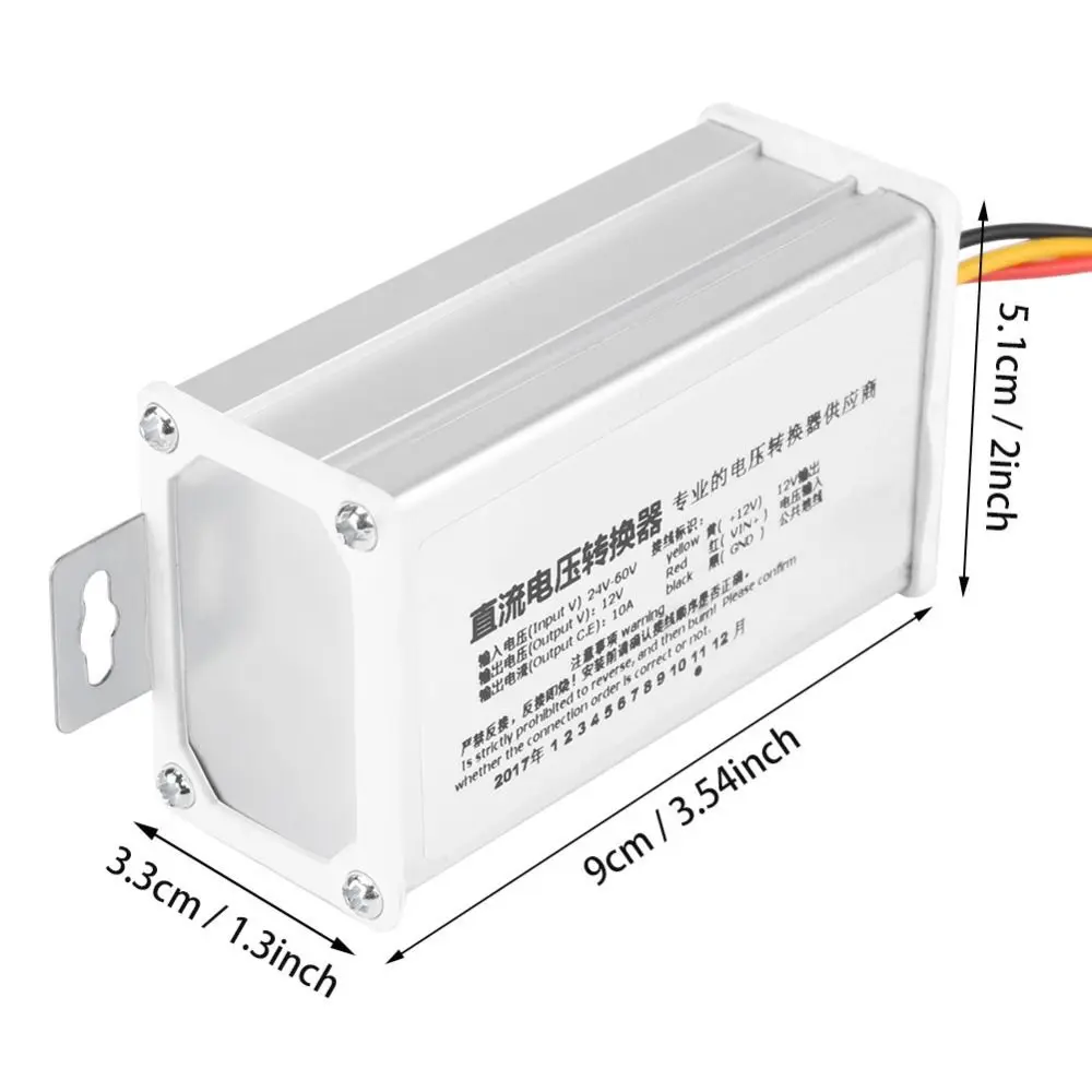 24V-60V Input DC Converter 10A Current 120W Power Voltage Converter 12V Output Step Down Transformer LED Lighting