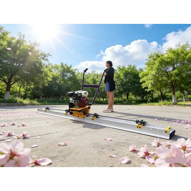 Concrete Leveling Ruler Building Site Floor Surface Finishing Screed Equipment - view 2