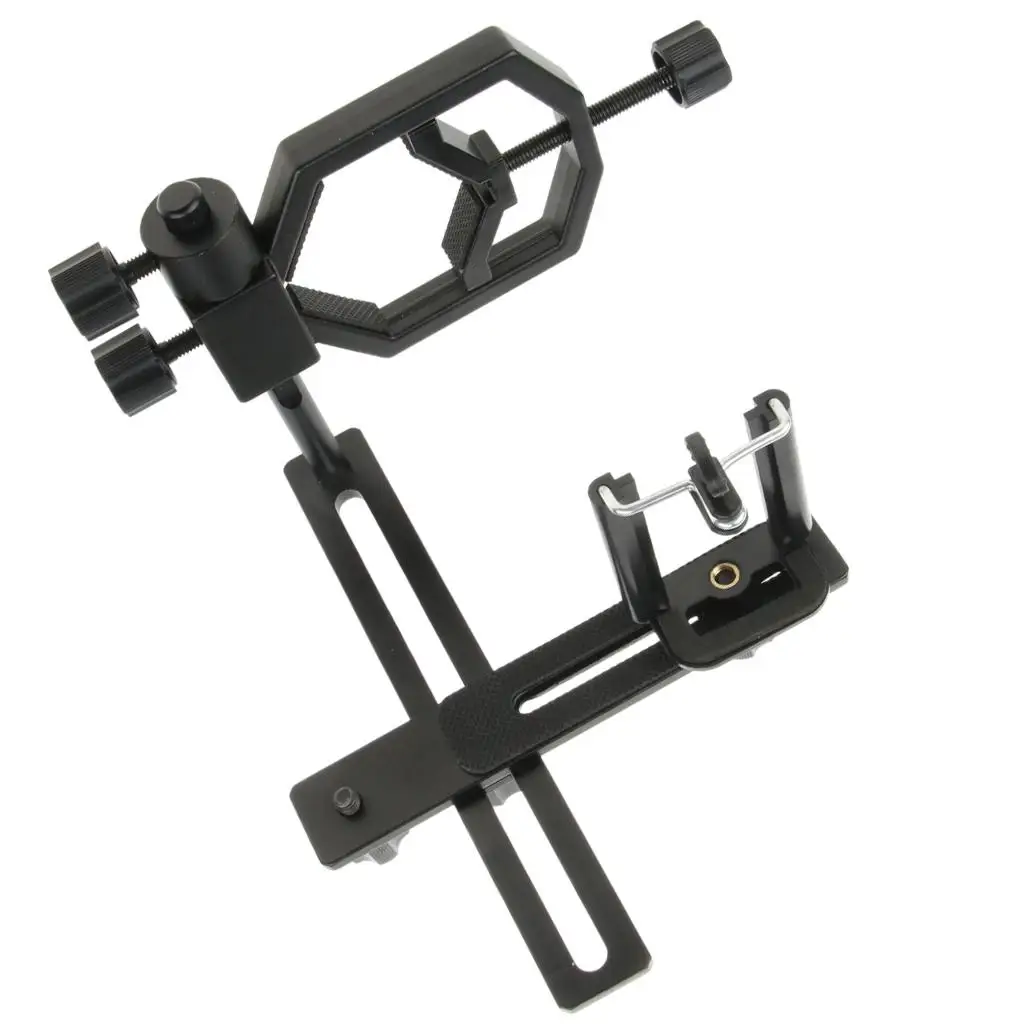 

Universal Telescope Bracket Phone Clip Adjustable Aluminum Alloy Camera Mount Adapter Holder for Smartphone Photography