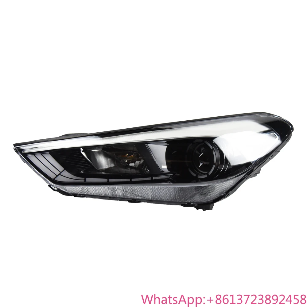 For Car Front Lamps for Hyundai Tucson 2015-2018 LED Auto Headlights Assembly Upgrade Demon Eyes Style Projector Lens Accessorie