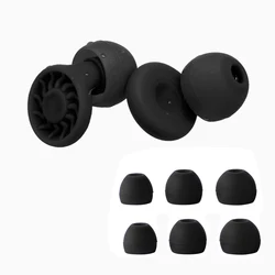 HUAK EarPlugs Reusable Hearing Protection Silicone EarPlugs Sleep, EarPlugs Swim,EarPlugs Music, Work- 8 Ear Tips in XS/S/M/L