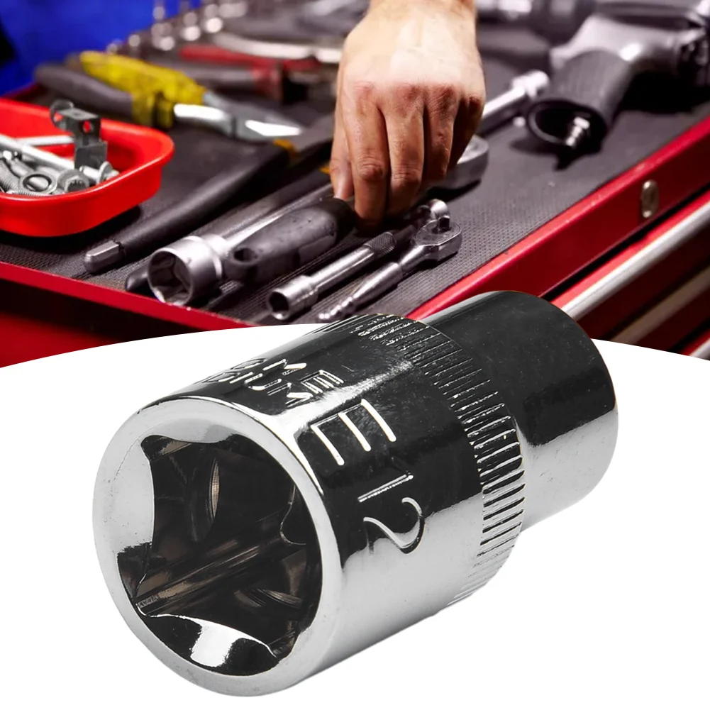 Imagem -04 - Soquetes tipo e para Catraca Cabeça de Chave Post Bent Rod Motorista Juntar Ferramentas Manuais E10 E12 E14 E16 E18 E20 E22 E24 1pc