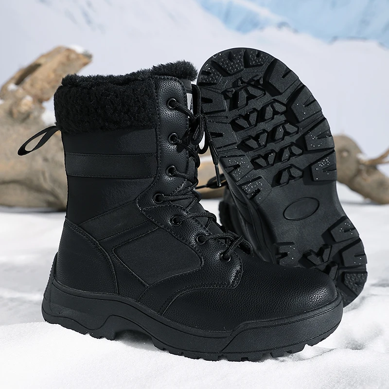 Winter Women Snow Boots High Top Platform Boots Waterproof Ankle Boots for Women Non-slip Outdoor Hiking Trekking Sneakers