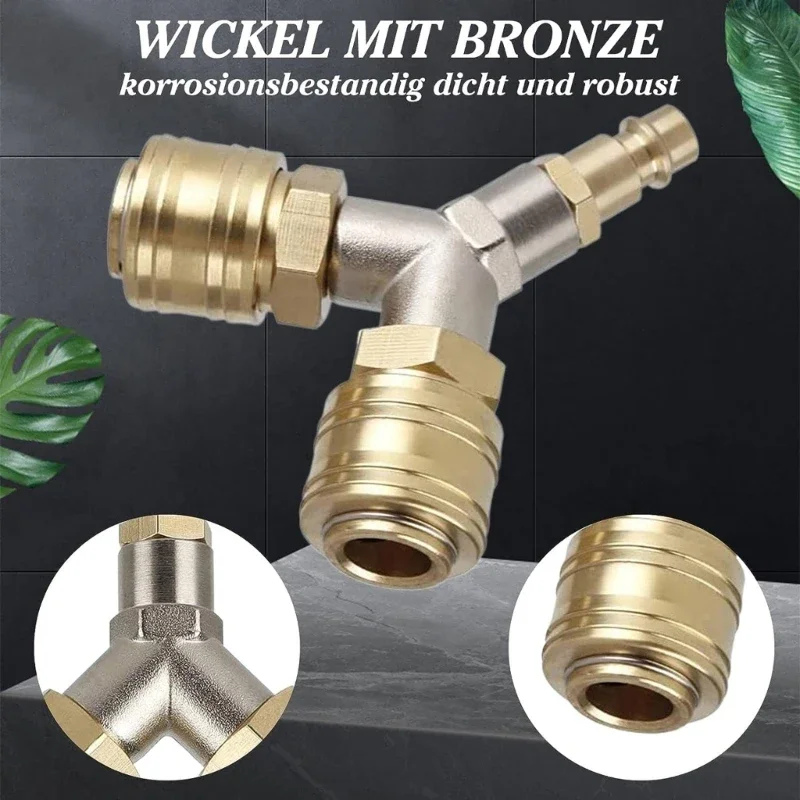 

Professional Compressed Air Distributor Efficient Brass Connector for Pneumatic Tools Simple Installation Durable