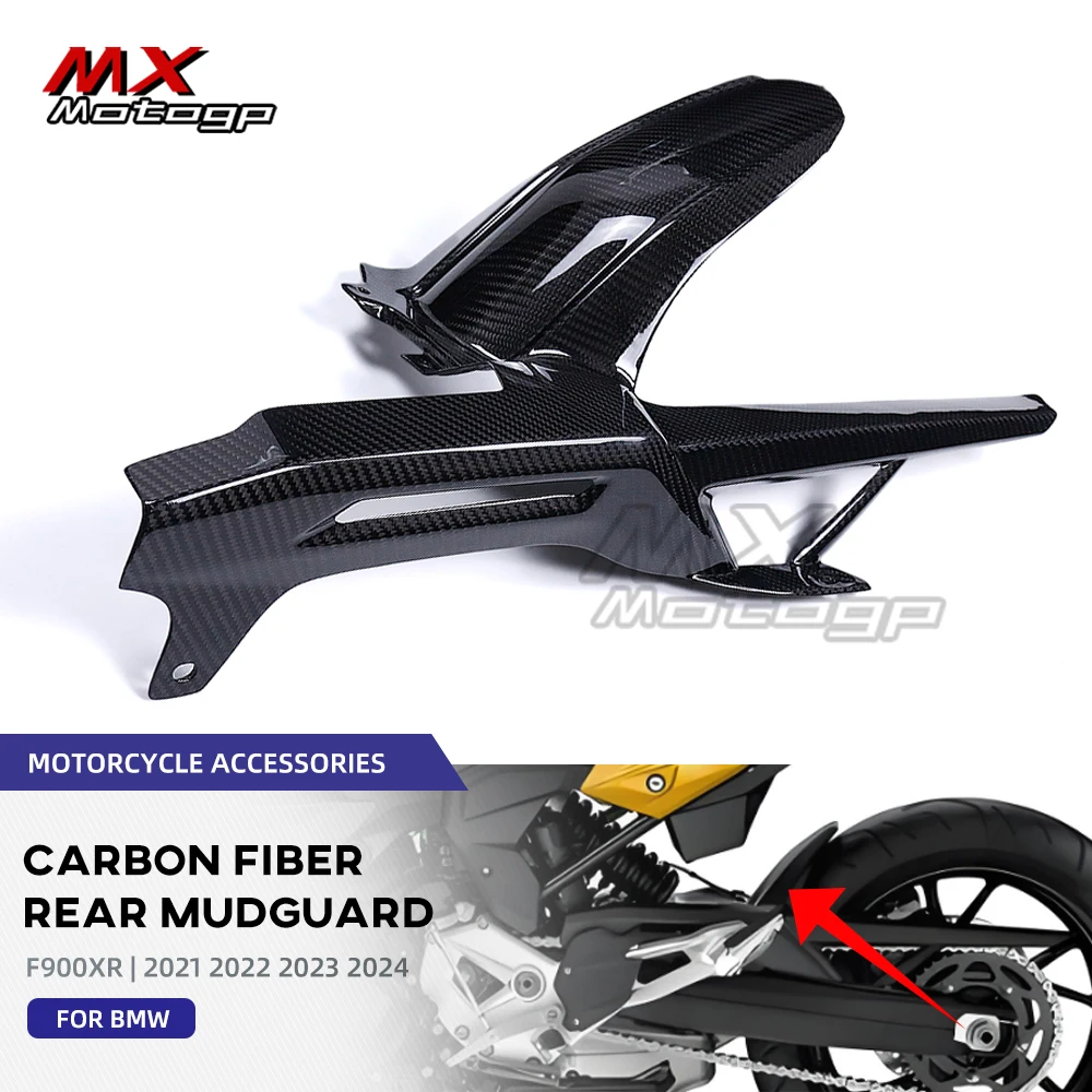 

Carbon Fiber Rear Fender Chain Guard Fairing For BMW F900XR F900 XR 2021 2022 2023 2024 Motorcycle Parts Wheel Hugger Mudguard