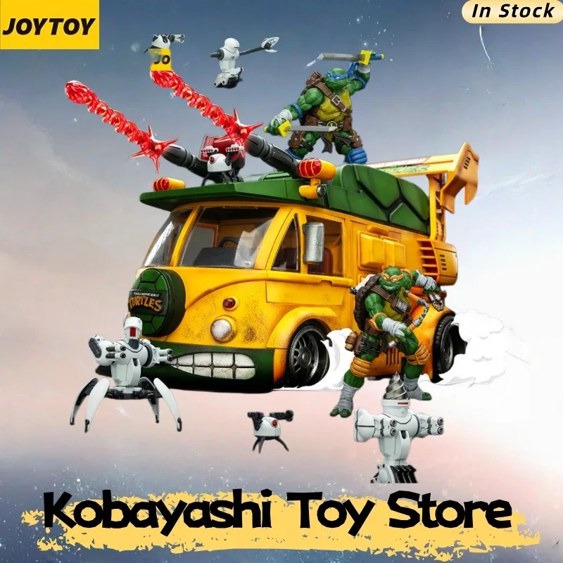 

Original JOYTOY TMNT Turtle Van & Roadkill Rodney 1/18 Action Figure Brand New in Stock