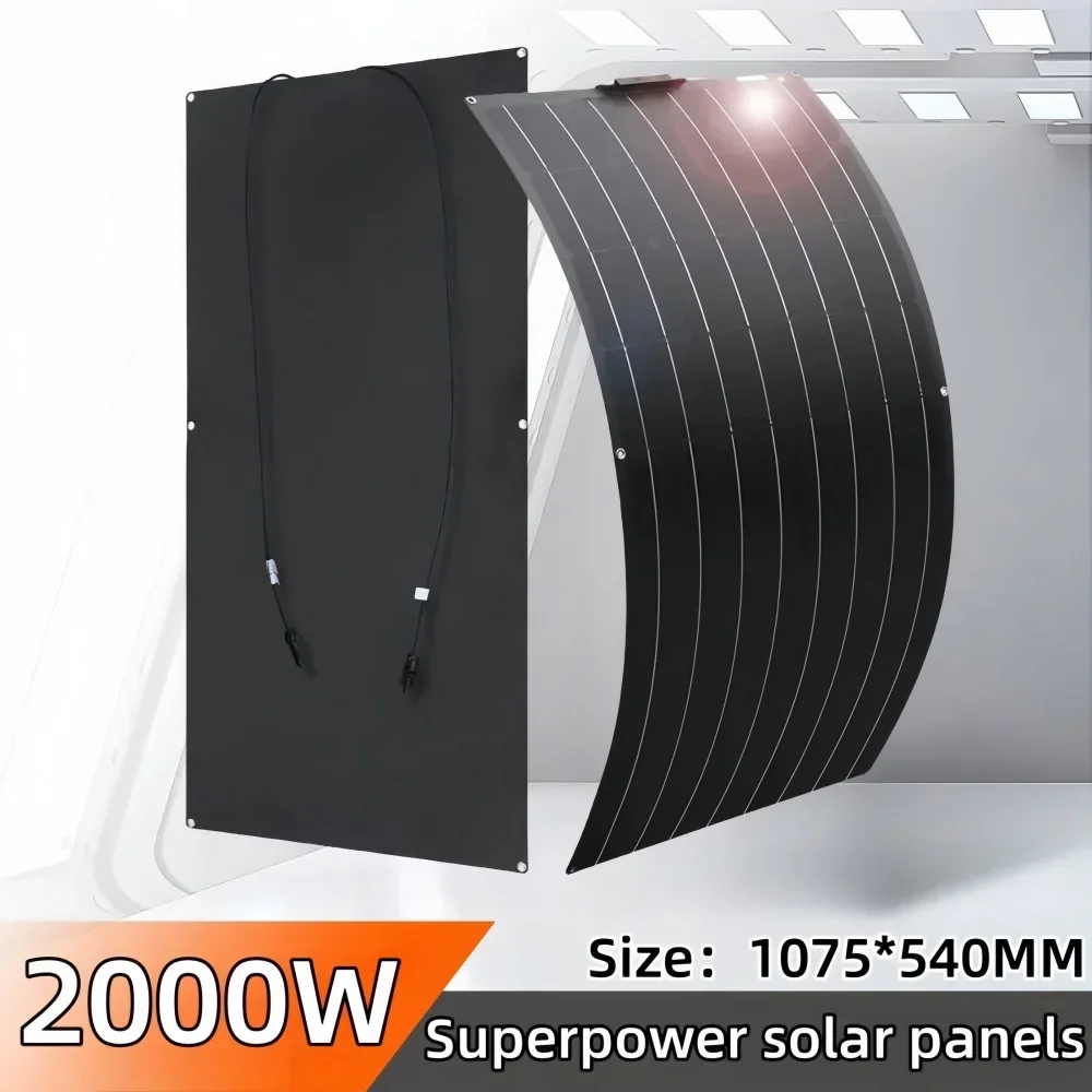 Industrial-Strength Solar Solution 2000W-4000W Flexible Monocrystalline Panel with ETFE Encapsulation for Maximum Durability
