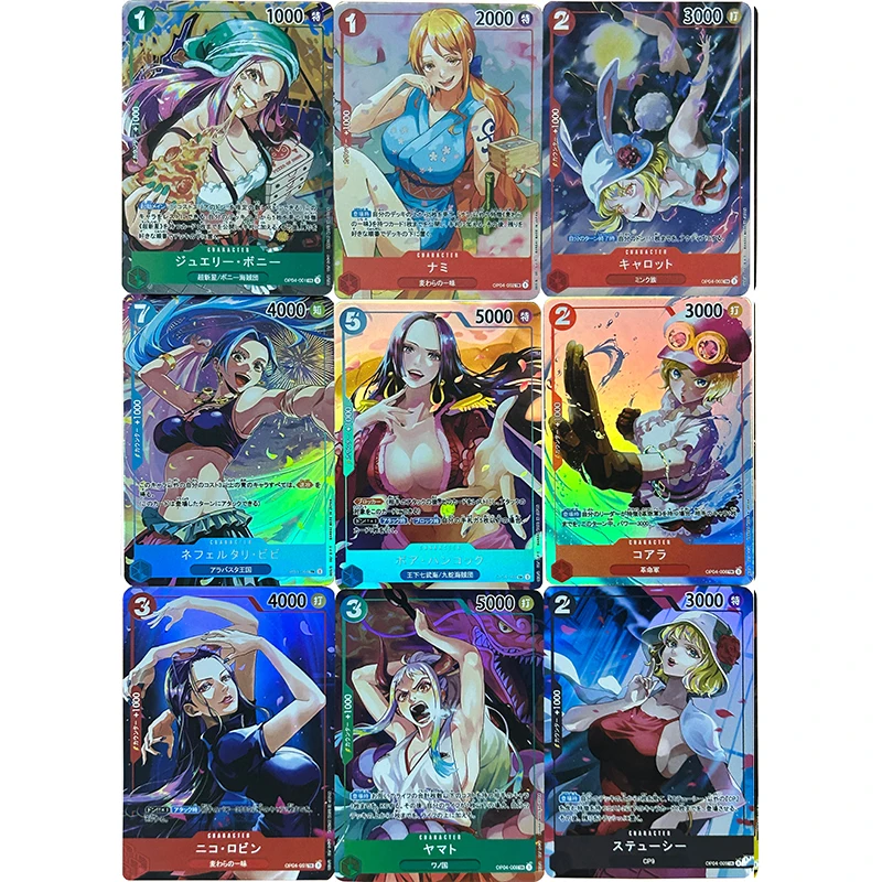 18PC/Set Anime Goddess Story Boy Battle Game Toys Collectible Cards Christmas Birthday Present One Piece DIY ACG Robin Luffy