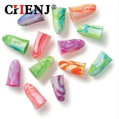 цена 10pcs Comfort Soft Foam Ear Plugs Tapered Travel Sleep Noise Reduction Prevention Earplugs Sound Insulation Ear Protection