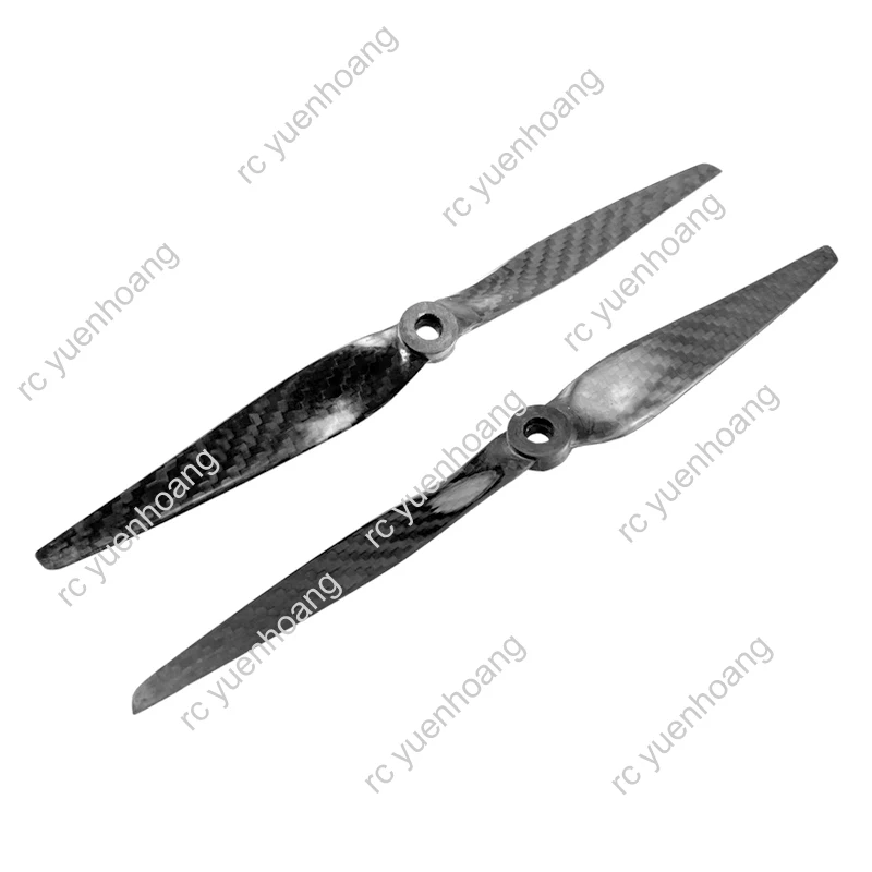 1 para 9050 9 cali 2-łopatowe śmigło rekwizyty z włókna węglowego wiosło z pojedynczym otworem do drona Quadcopter 2312 bezszczotkowy silnik akcesoria