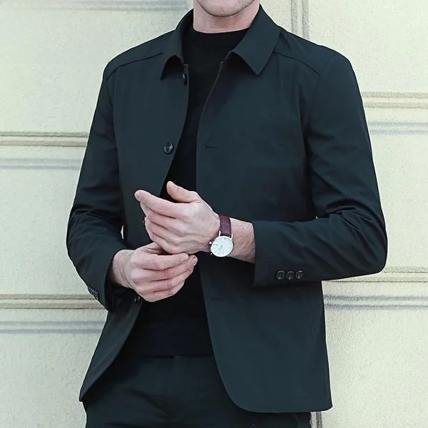 

rctic People 202, новинка среднего года, мужская весенне-осенняя повседневная тонкая весенняя одежда с джатовым воротником для папы, верхняя одежда M