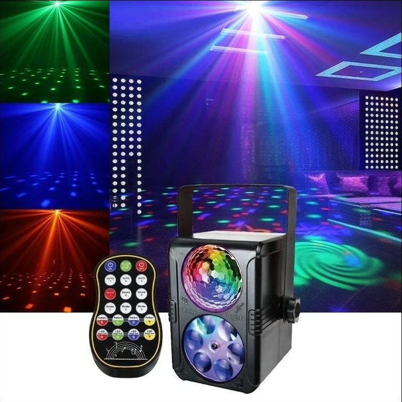 Mini Honeycomb Stage Light LED Color Rotating Magic Ball Projector Starry Sky Decor Atmosphere Lamp For KTV Party Bedroom