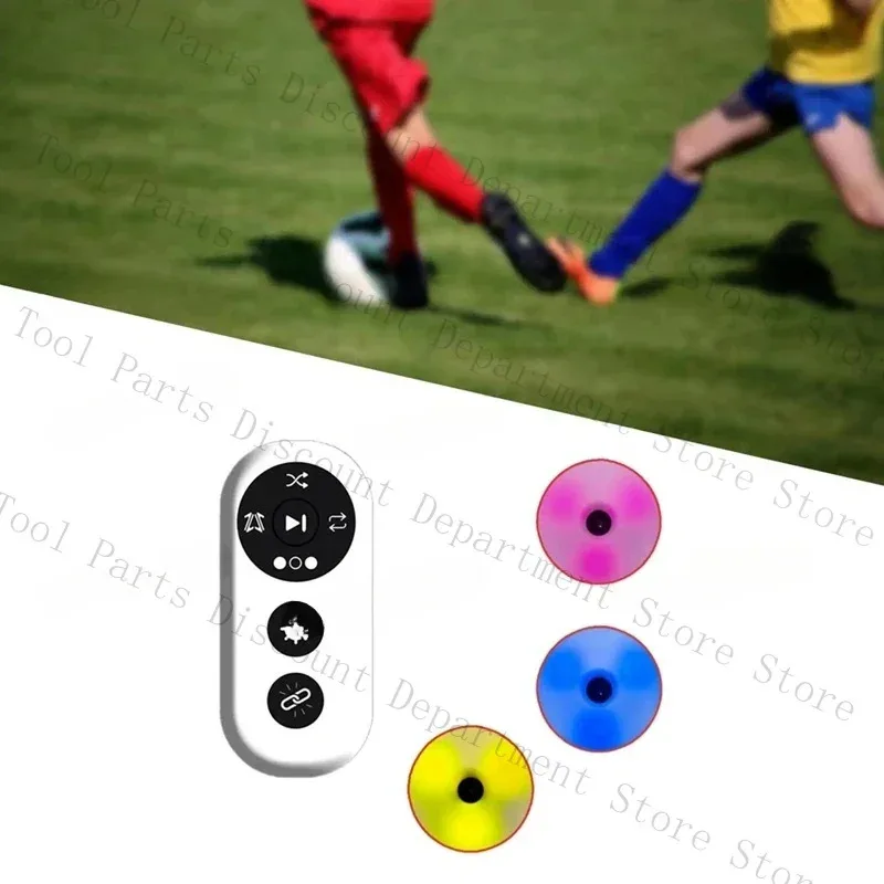 อุปกรณ์ฝึกปฏิกิริยาตอบสนอง 4 ชิ้น แบบพกพา สำหรับฝึกความคล่องตัว ใช้ได้กับบาสเกตบอลและฟุตบอล