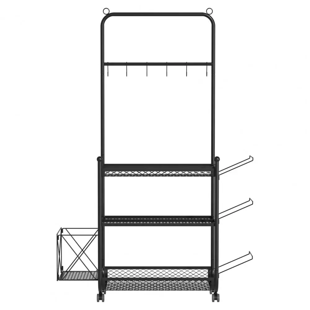 

Dumbbell Rack Stand, Yoga Mat Storage Rack, Home Gym Weight Rack for Kettlebells Foam Roller, Workout Equipment Organizer
