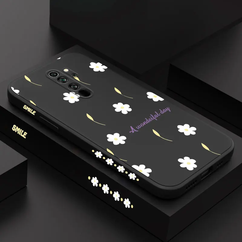 Scattered Daisies Silicone Phone Case For Xiaomi Redmi Note 8Pro 8 9T 7Pro 9 9S 9Pro 11S 10 10S 12Pro 10Pro 11 12S 11Pro Cover