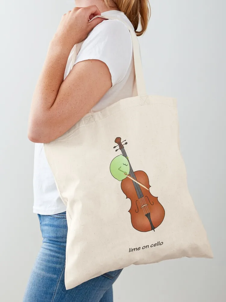 

lime on cello Tote Bag Handbags personalized tote shopping bag logo shopper bags