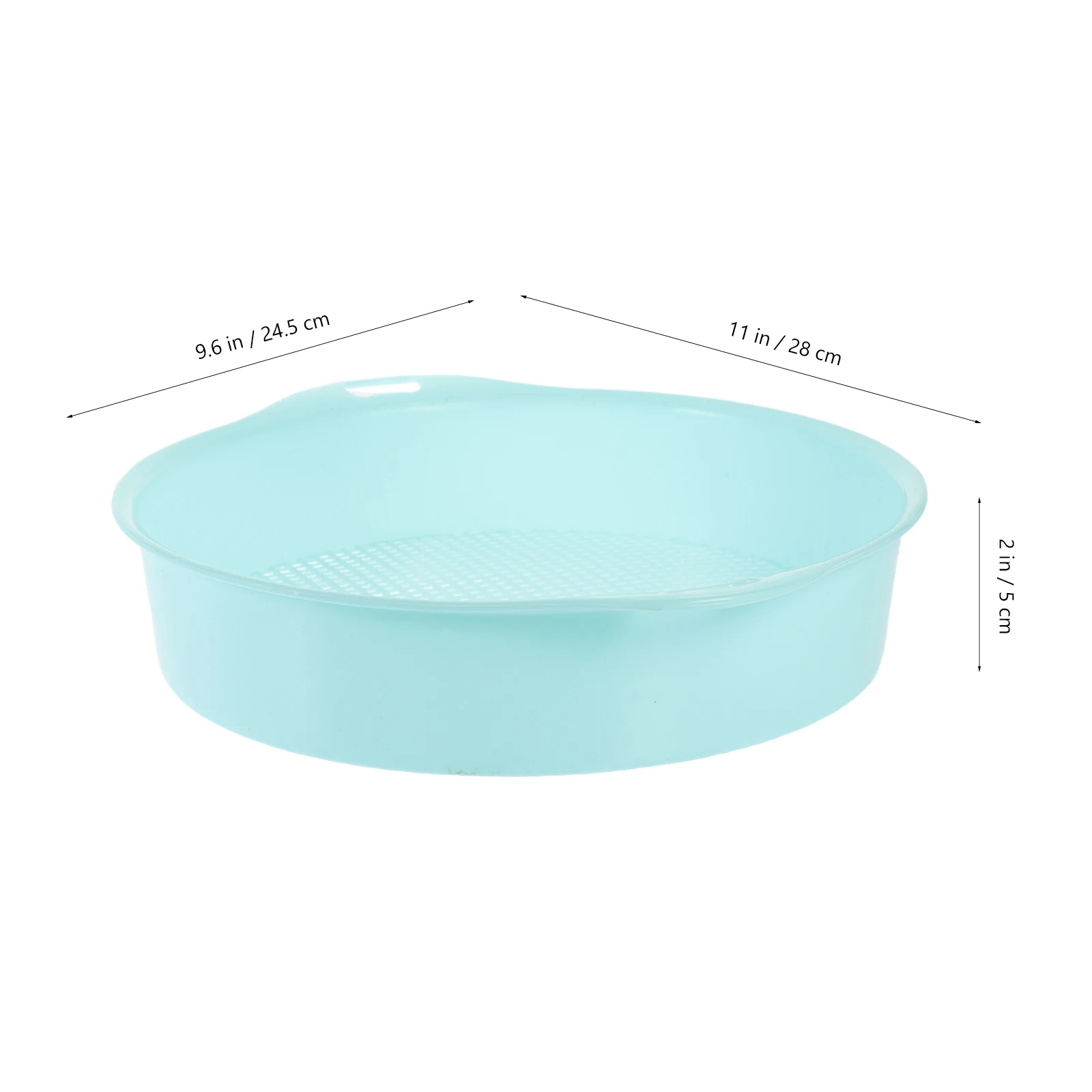 

4pcs Plastic Sieve Garden Soil Riddle Tool Handle Sand Compost Stone Lightweight Green Blue 12X8Inch Gardening Accessories Soil