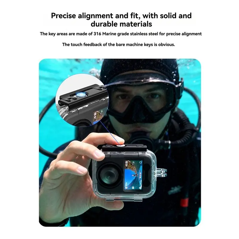 NEW HOT In Stock-For DJI Osmo 360 45 Meter Waterproof Case For Action Camera- Underwater Protective Diving Accessories