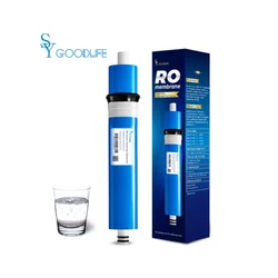 Sistema de filtración de agua de desplazamiento de membrana RO de ósmosis inversa 1812 75GPD para purificar la filtración de agua potable