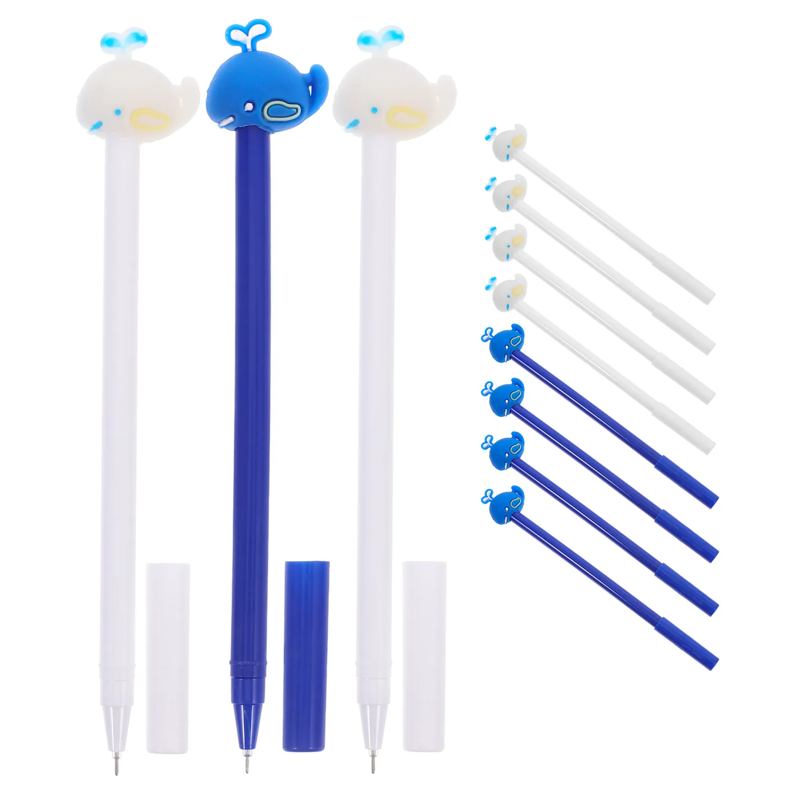 

13pcs Whale Signing Pen Cute Gel Ink Pen Cartoon 0.5mm Black Eco-friendly Student Office Supplies Writing Tools