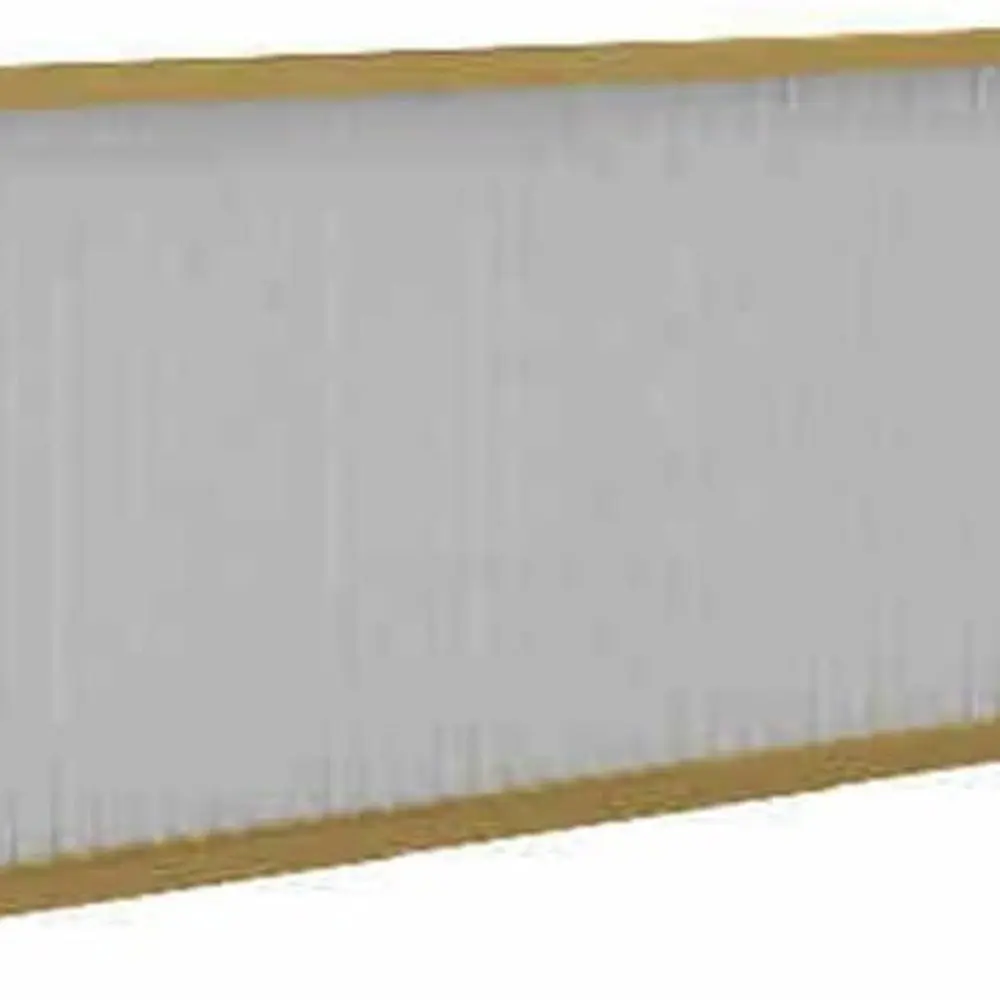 

Стильная золотая железная перегородка 120 см x 25 см с полупрозрачным стеклом для современного офиса в ресторанах и барах