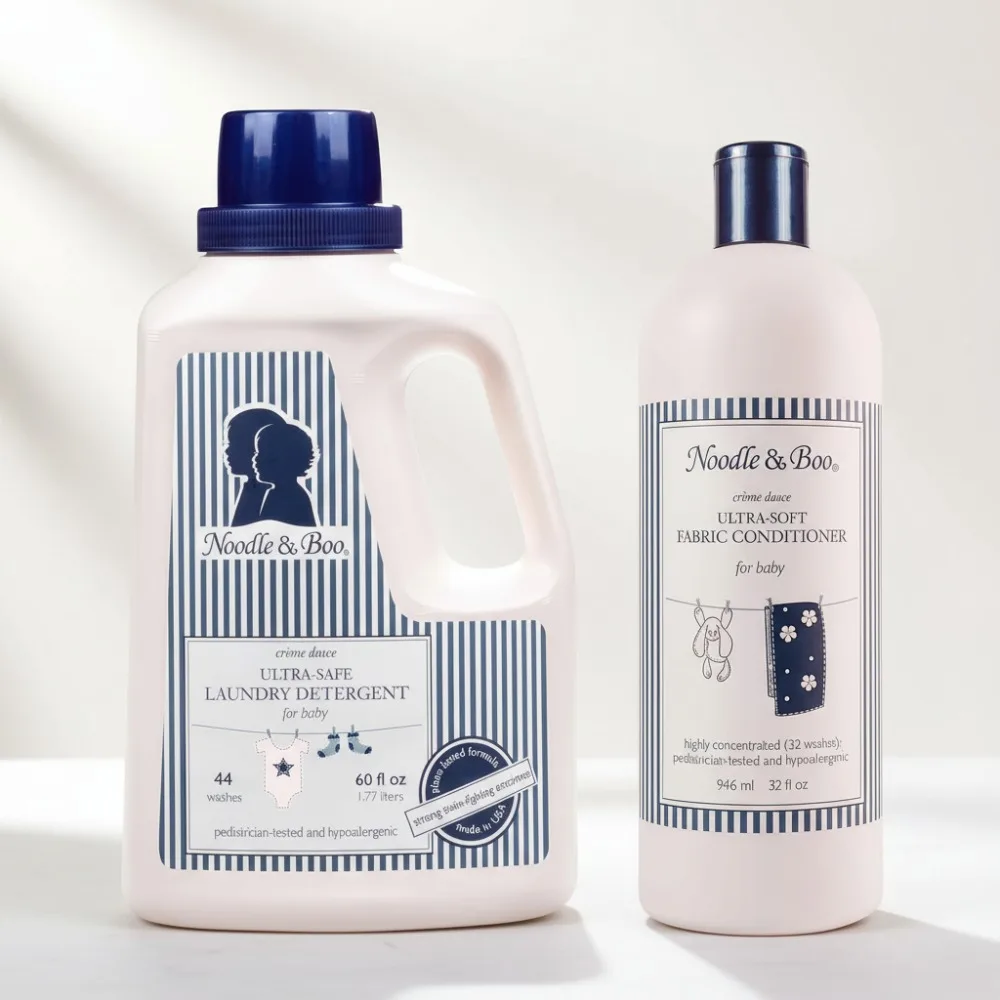 

Gentle Baby Laundry Detergent & Fabric Softener Bundle | Hypoallergenic, Plant-Based for Newborn Skin