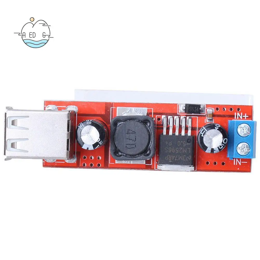 

AED6-Dual USB 9V/12V/24V/36V To 5V Converter DC-DC 3A Step Down Power Module