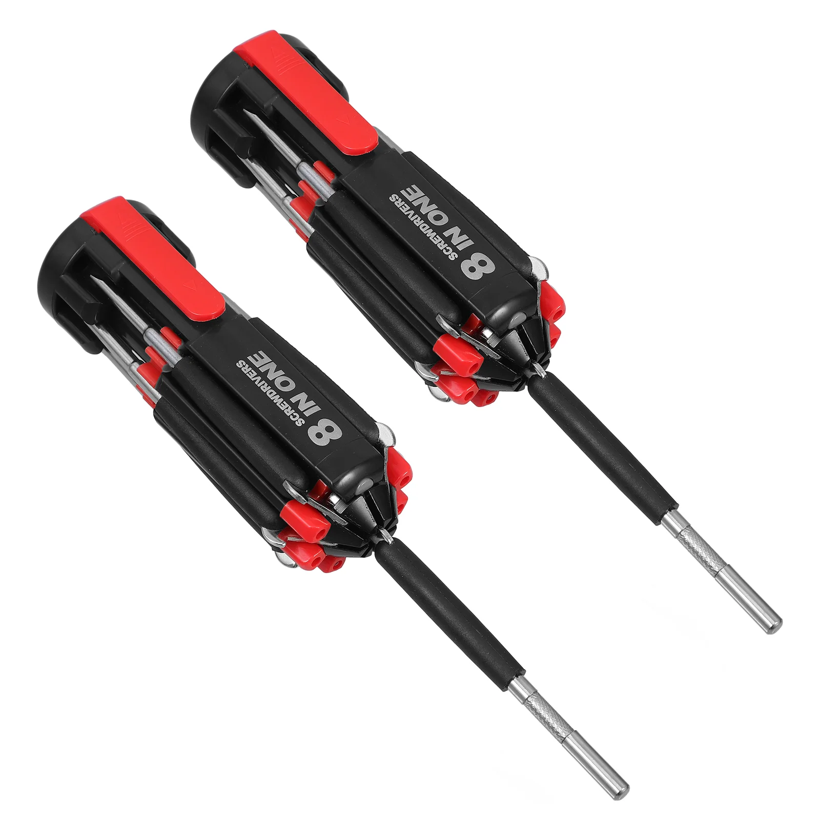 2Pcs 8 in 1  Gadgets Repair Tools Multifunction Mini Precision Pen Screw Driver Screwdriver Set Repair Tools Kit with LED Light