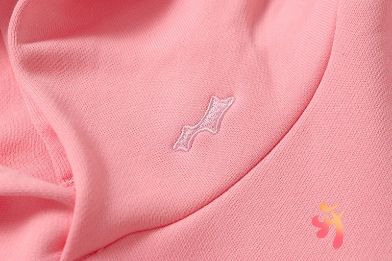 الأسهم للجنسين Skylrk هودي فارغة بلون فضفاض هوديي المطرزة شعار الشتاء الرجال النساء موضة الشارع الشهير القطن بلوزات