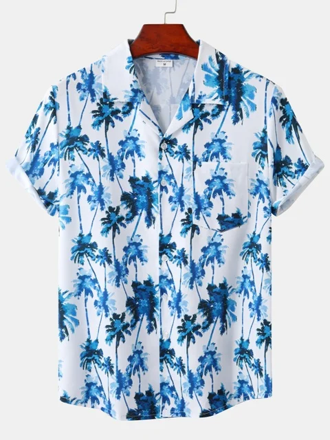 

Beach Sle Printed ort Sve irt Youth Summer Faion Loose Fit Casual Print Top for Men