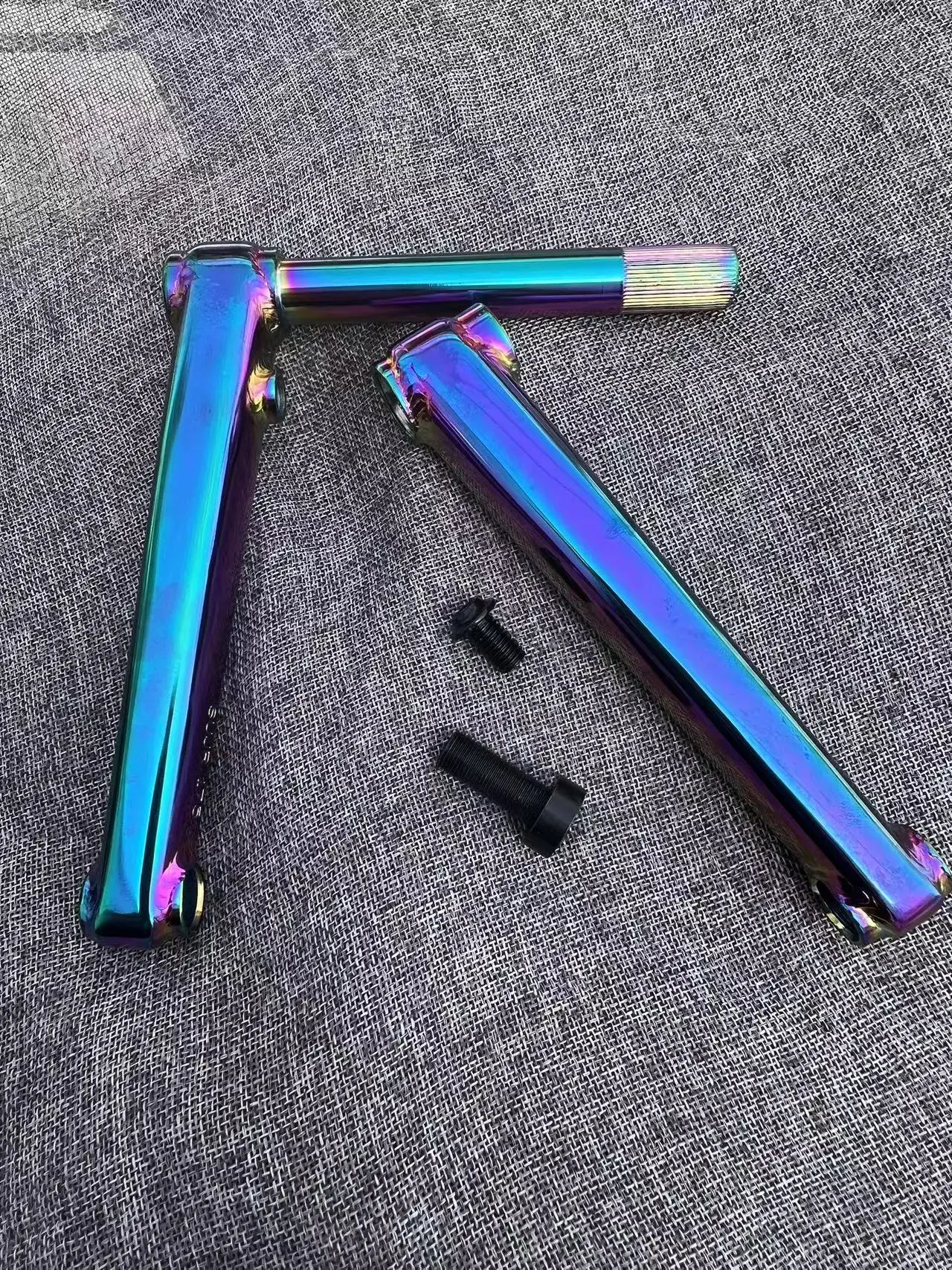 BMXクランクセット,19mm,48スピンドル,175mm,850g,4130crmo bmx