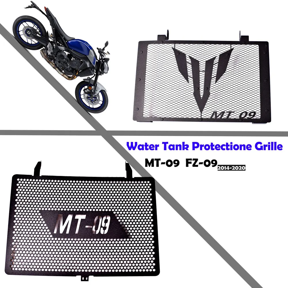 Acessórios da motocicleta grade de proteção do radiador capa protetor para yamaha MT-09 mt09 mt 09 sp 2014 2015 2016 2017 2018 2019-2020