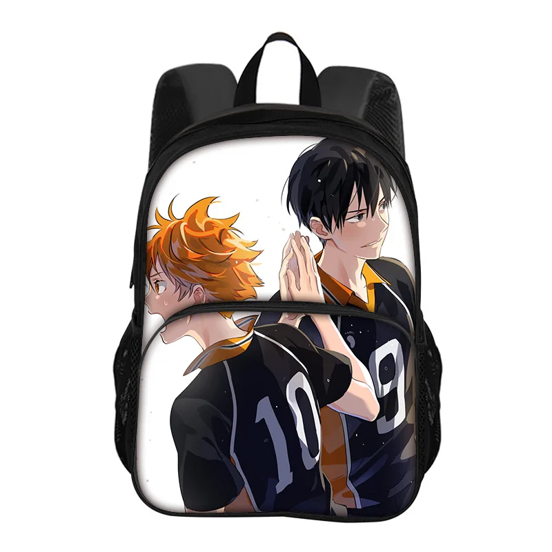 Haikyuu Round Front Bag Backpack Youth Youth 3D Printed New Large Capacity Student Boys and Girls Best Birthday Gift for School