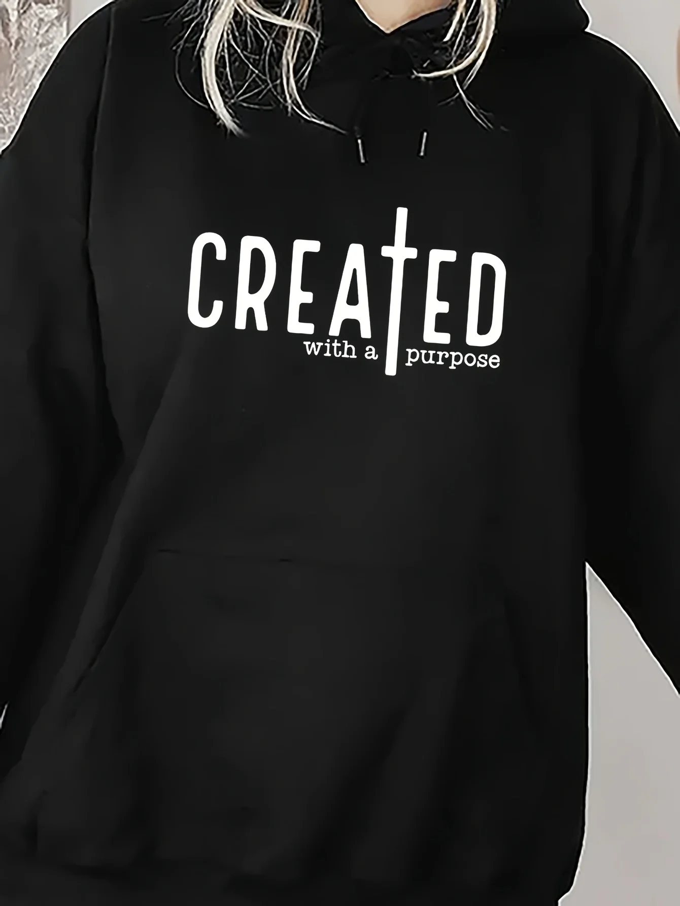 Letter Print Pattern Women's Fashion Hoodie Fashion Casual HipHop Sweatshirt Harajuku Unisex