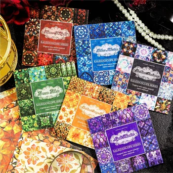 Mr. Paper, 15 pezzi/borsa, carta colorata retrò sognante, adesivo di cancelleria in carta per carte di decorazione per album fatti a mano fai-da-te