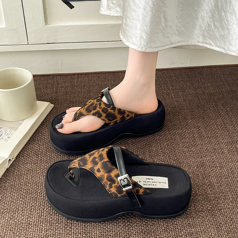 Elastic Insole Women Summer Slippers Casual Anti Slip Soft Touch Daily Leisure Walking Footwear