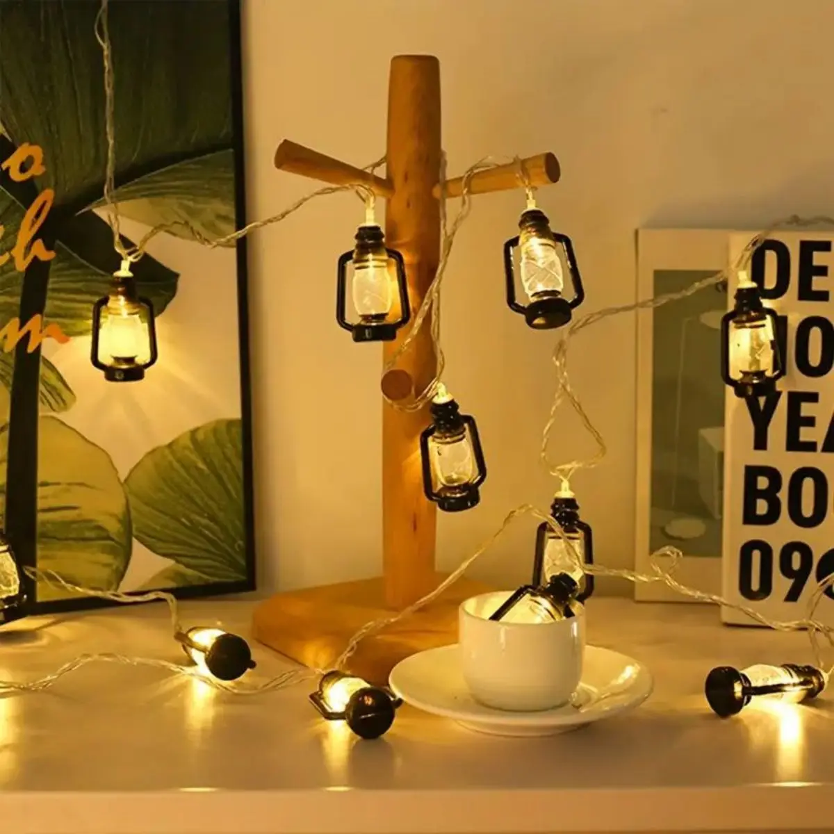 โคมไฟ LED สำหรับตั้งแคมป์1ชิ้น1.5ม./3ม. โคมไฟตกแต่งกลางแจ้งโคมไฟขวดน้ำมันก๊าดแบบย้อนยุคเต็นท์ไฟตกแต่ง