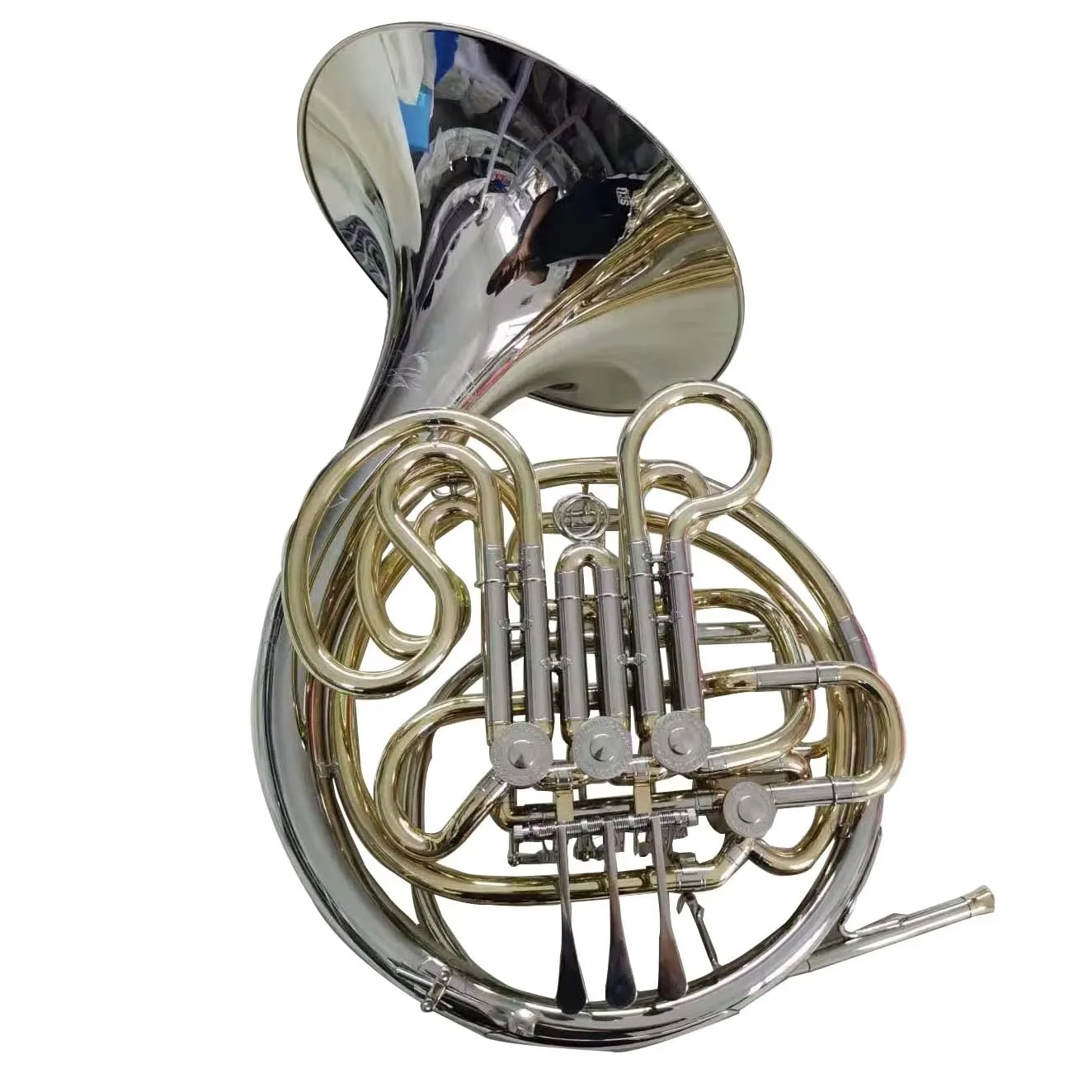 White Brass Material 4 Double Key Hot Professional Manufacture French Horn